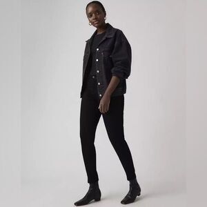 LEVI'S 721 Black Skinny Jeans - 27